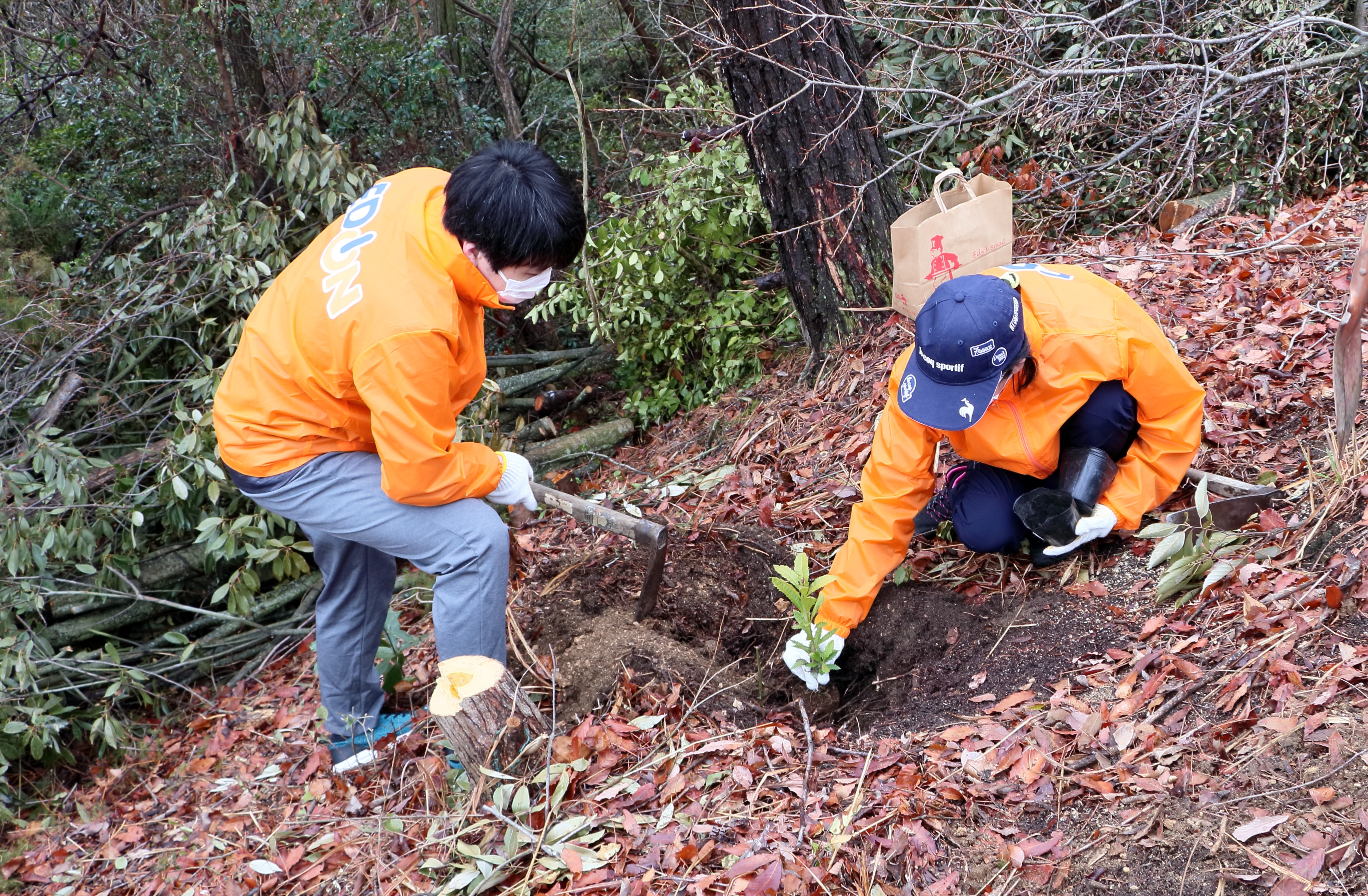 2023広島フォレスト植林活動 in たけはら　作業画像2