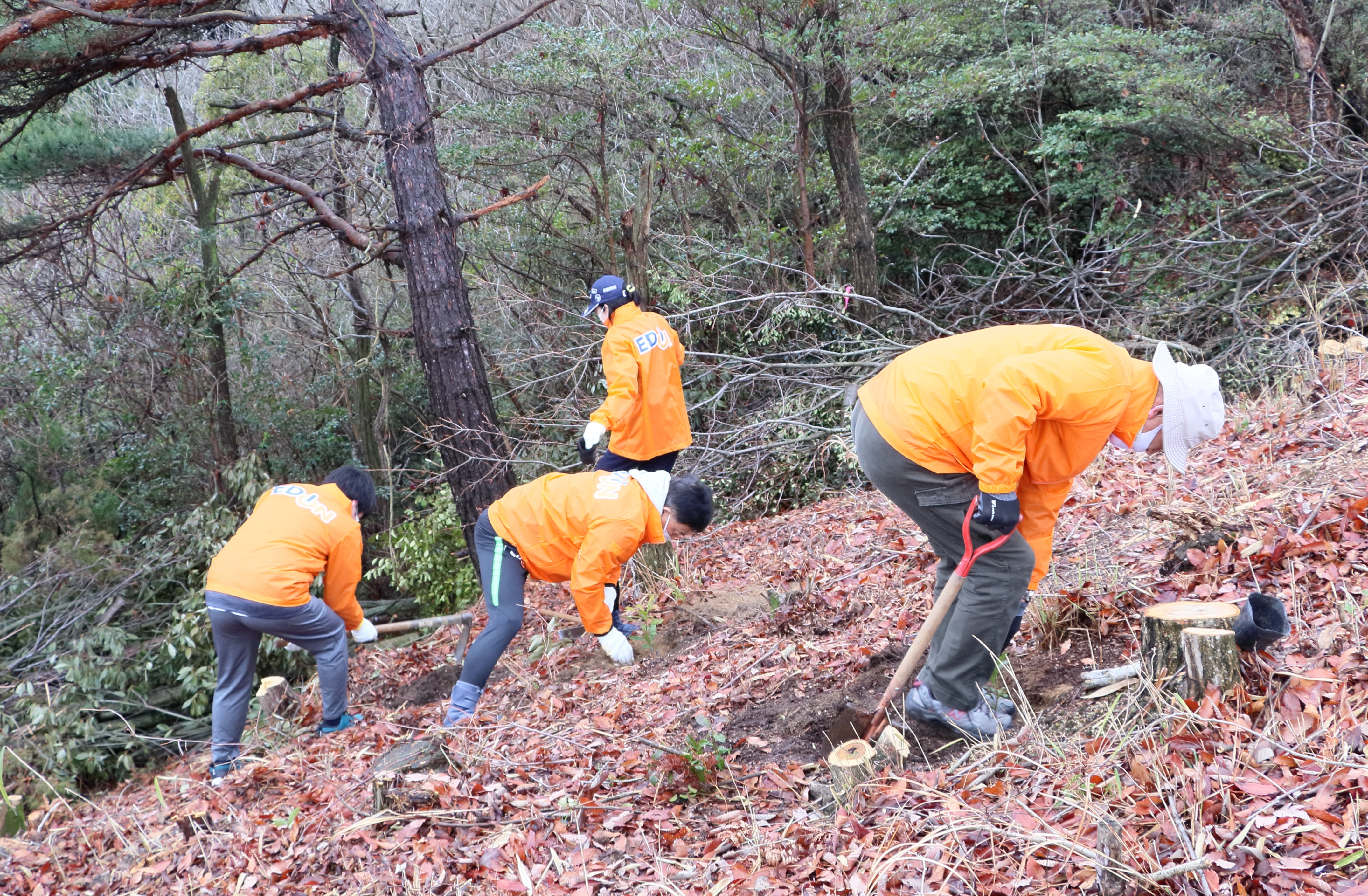 2023広島フォレスト植林活動 in たけはら　作業画像1