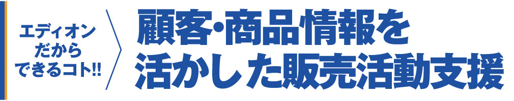 利用客户和产品信息进行销售活动支持